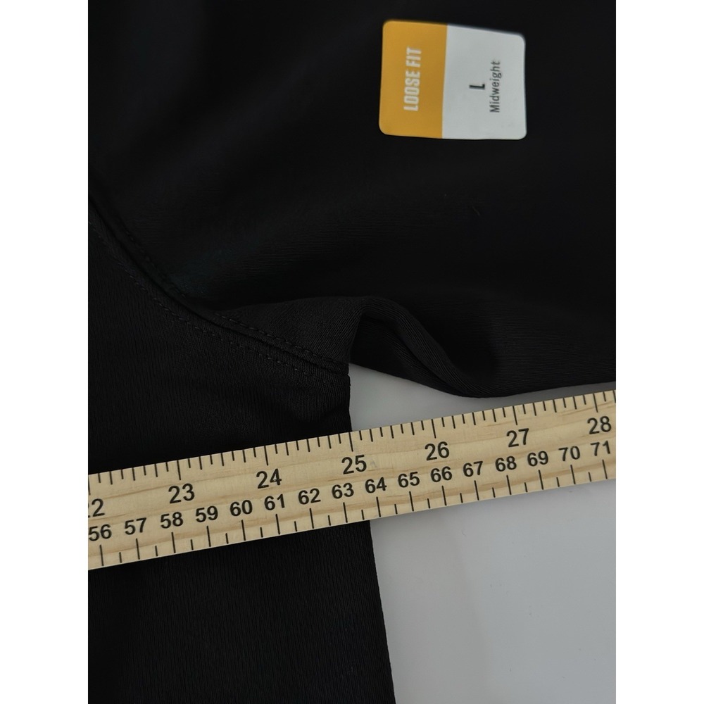 Carhartt K288 Black Hoodie Loose Fit Midweight Logo Sleeve Pullover Size L NWT - Picture 8 of 11